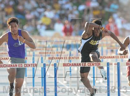 Thumbnail 3 in CIF State Track and Field Championships (Day 1 - Boys 110m Hurdles) photogallery.