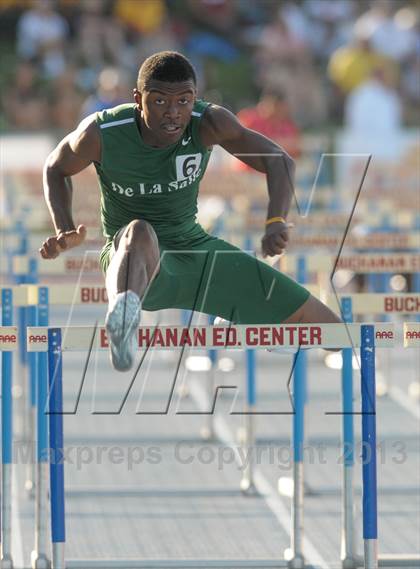 Thumbnail 3 in CIF State Track and Field Championships (Day 1 - Boys 110m Hurdles) photogallery.