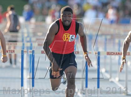 Thumbnail 1 in CIF State Track and Field Championships (Day 1 - Boys 110m Hurdles) photogallery.