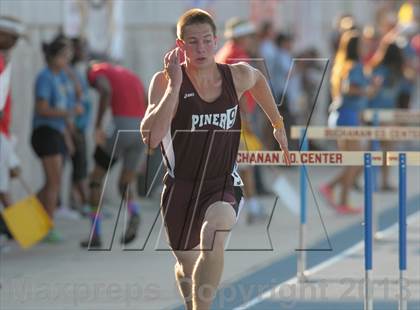 Thumbnail 2 in CIF State Track and Field Championships (Day 1 - Boys 110m Hurdles) photogallery.