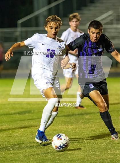 Thumbnail 2 in Village Christian Academy vs Jack Britt (Battle for the Bell) photogallery.