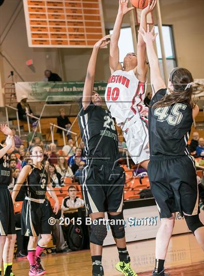 Thumbnail 1 in Jamestown vs. Rush-Henrietta (NYSPHSAA Class AA Regional Playoff) photogallery.