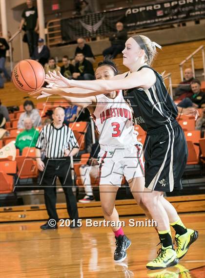 Thumbnail 2 in Jamestown vs. Rush-Henrietta (NYSPHSAA Class AA Regional Playoff) photogallery.