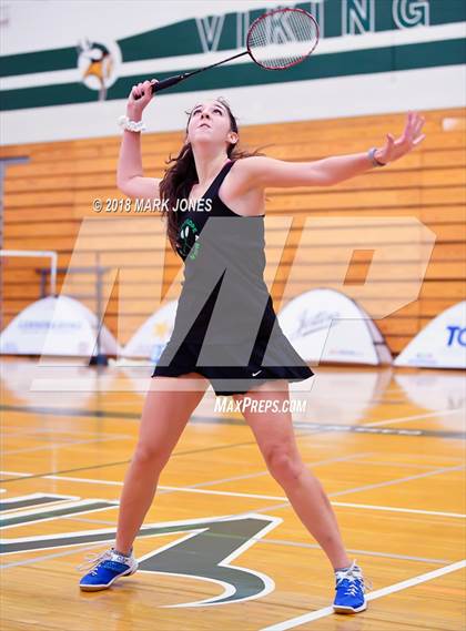 Thumbnail 2 in 2018 AIA Girls Badminton State Championships   photogallery.