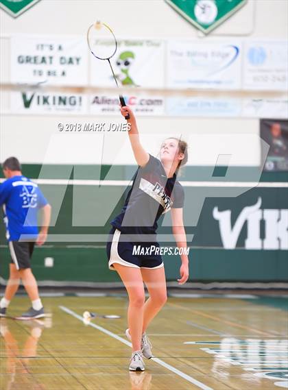 Thumbnail 2 in 2018 AIA Girls Badminton State Championships   photogallery.