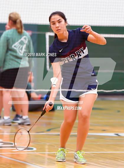 Thumbnail 3 in 2018 AIA Girls Badminton State Championships   photogallery.