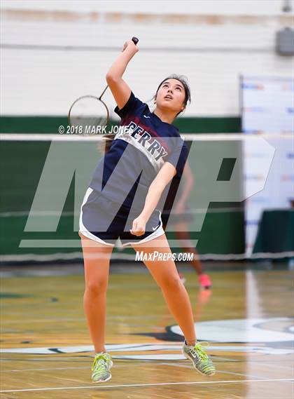 Thumbnail 2 in 2018 AIA Girls Badminton State Championships   photogallery.