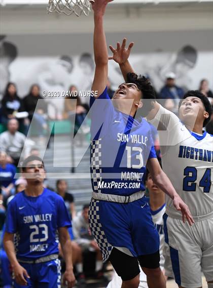 Thumbnail 2 in Maywood Academy vs. Sun Valley Magnet (CIF LACS D4 Final) photogallery.