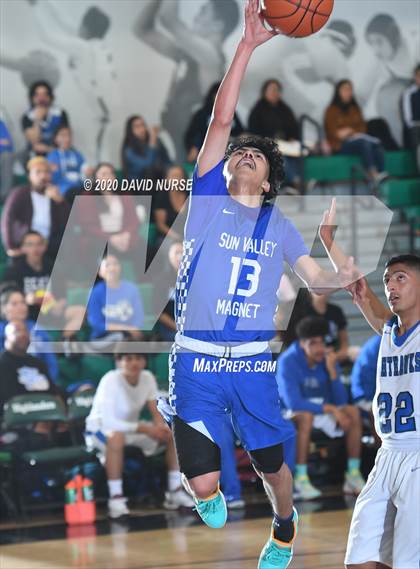 Thumbnail 1 in Maywood Academy vs. Sun Valley Magnet (CIF LACS D4 Final) photogallery.