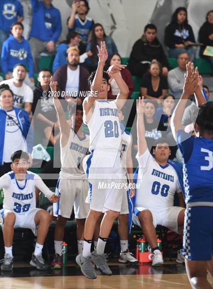 Thumbnail 2 in Maywood Academy vs. Sun Valley Magnet (CIF LACS D4 Final) photogallery.