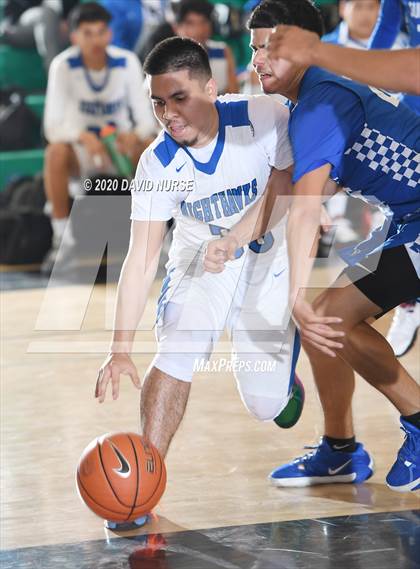 Thumbnail 3 in Maywood Academy vs. Sun Valley Magnet (CIF LACS D4 Final) photogallery.