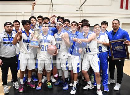 Thumbnail 1 in Maywood Academy vs. Sun Valley Magnet (CIF LACS D4 Final) photogallery.