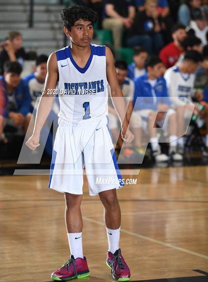 Thumbnail 3 in Maywood Academy vs. Sun Valley Magnet (CIF LACS D4 Final) photogallery.