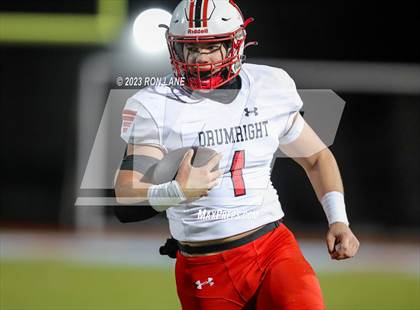 Thumbnail 2 in Drumright vs. Velma-Alma (OSSAA Class B Quarterfinal) photogallery.