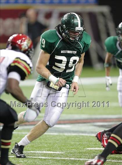Thumbnail 1 in Greater Atlanta Christian @ Westminster (Great American Football Classic) photogallery.