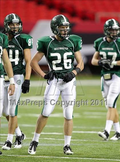 Thumbnail 2 in Greater Atlanta Christian @ Westminster (Great American Football Classic) photogallery.