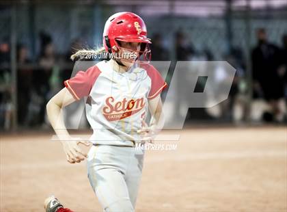 Thumbnail 3 in Seton Catholic vs Superior (Chandler Prep Softball Classic) photogallery.