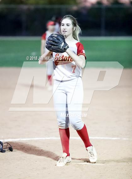 Thumbnail 3 in Seton Catholic vs Superior (Chandler Prep Softball Classic) photogallery.