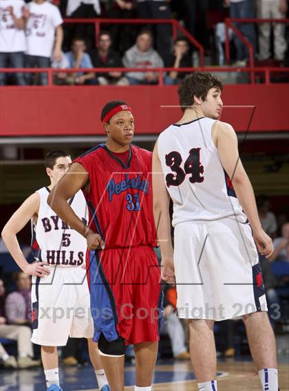 Thumbnail 3 in Peekskill vs Byram Hills (Section 1 Class A Semifinal) photogallery.