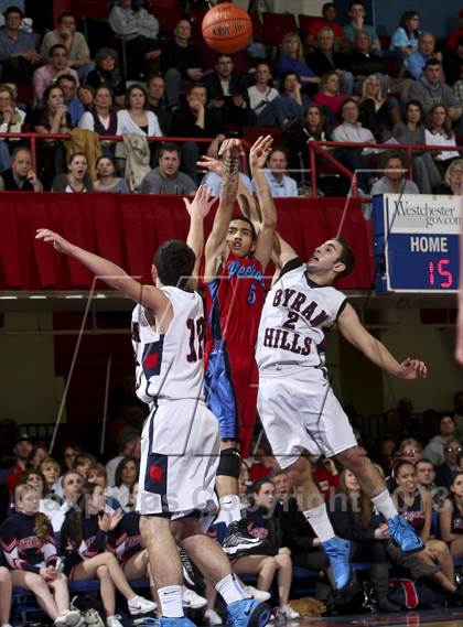 Thumbnail 3 in Peekskill vs Byram Hills (Section 1 Class A Semifinal) photogallery.