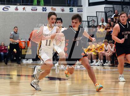 Thumbnail 2 in Clarion Area vs Elk County Catholic (District 9 1A Final) photogallery.