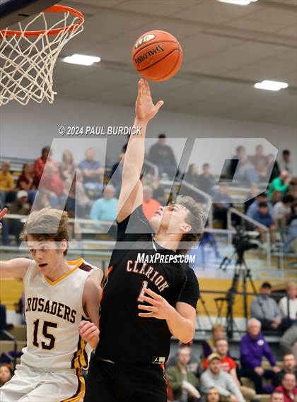 Thumbnail 2 in Clarion Area vs Elk County Catholic (District 9 1A Final) photogallery.