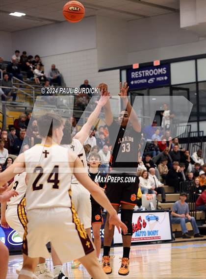 Thumbnail 3 in Clarion Area vs Elk County Catholic (District 9 1A Final) photogallery.