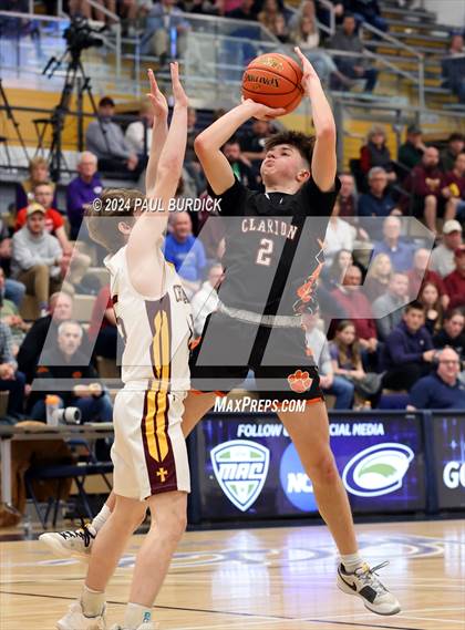 Thumbnail 2 in Clarion Area vs Elk County Catholic (District 9 1A Final) photogallery.