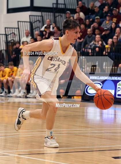 Thumbnail 3 in Clarion Area vs Elk County Catholic (District 9 1A Final) photogallery.
