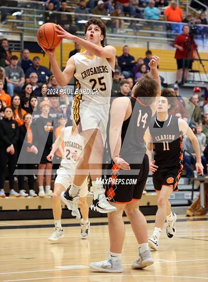 Thumbnail 2 in Clarion Area vs Elk County Catholic (District 9 1A Final) photogallery.