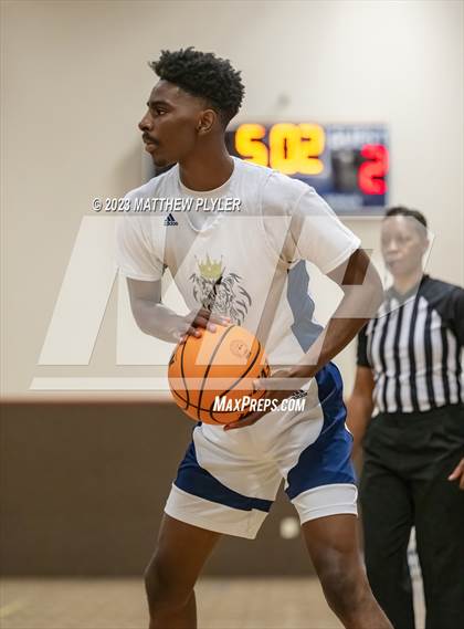 Thumbnail 1 in New Life Christian Academy vs. Living Water Christian (Veterans Showcase) photogallery.