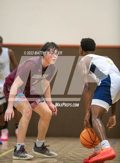Thumbnail 1 in New Life Christian Academy vs. Living Water Christian (Veterans Showcase) photogallery.