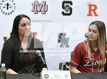 Thumbnail 3 in Trinity League Softball Media Day - JSerra Catholic photogallery.