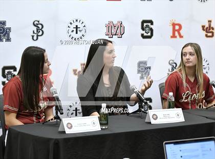 Thumbnail 3 in Trinity League Softball Media Day - JSerra Catholic photogallery.