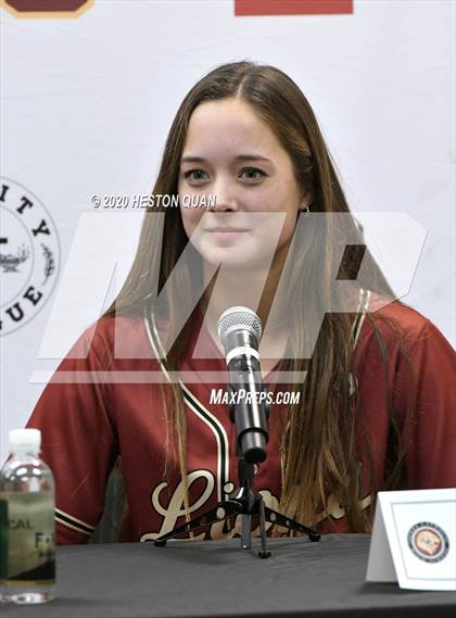 Thumbnail 3 in Trinity League Softball Media Day - JSerra Catholic photogallery.