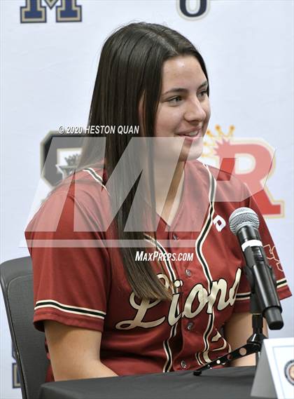 Thumbnail 1 in Trinity League Softball Media Day - JSerra Catholic photogallery.