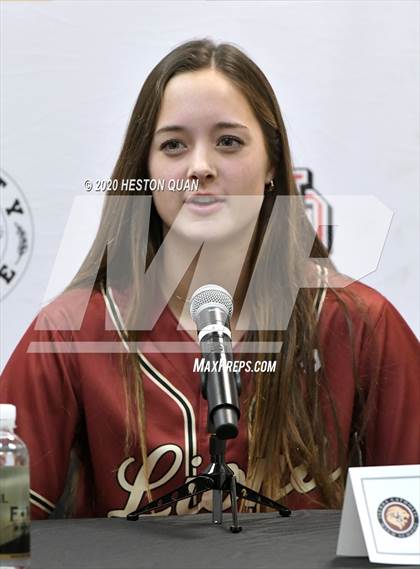 Thumbnail 1 in Trinity League Softball Media Day - JSerra Catholic photogallery.