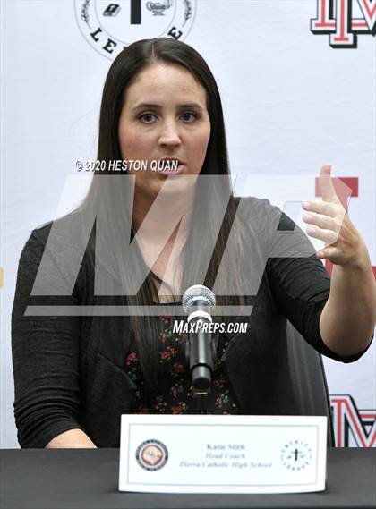 Thumbnail 2 in Trinity League Softball Media Day - JSerra Catholic photogallery.