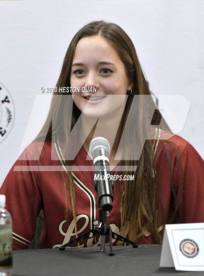 Thumbnail 2 in Trinity League Softball Media Day - JSerra Catholic photogallery.
