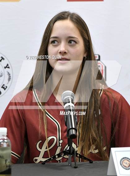 Thumbnail 3 in Trinity League Softball Media Day - JSerra Catholic photogallery.