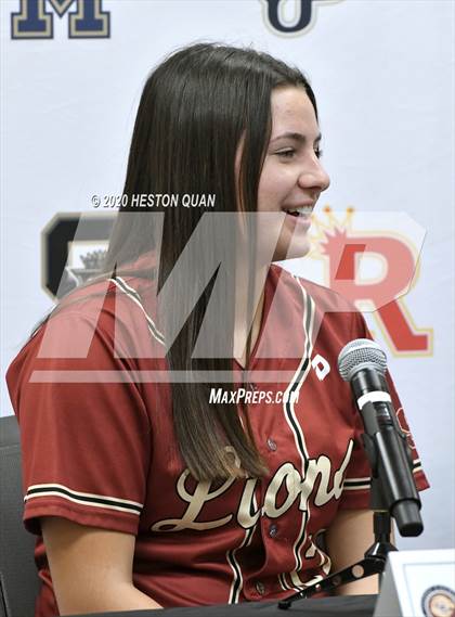 Thumbnail 3 in Trinity League Softball Media Day - JSerra Catholic photogallery.