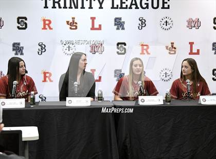 Thumbnail 1 in Trinity League Softball Media Day - JSerra Catholic photogallery.