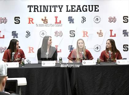 Thumbnail 2 in Trinity League Softball Media Day - JSerra Catholic photogallery.