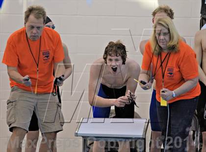 Thumbnail 1 in NCHSAA 3A Swimming Championships photogallery.