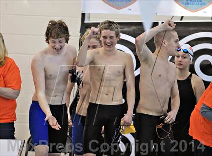 Thumbnail 2 in NCHSAA 3A Swimming Championships photogallery.