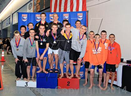 Thumbnail 2 in NCHSAA 3A Swimming Championships photogallery.