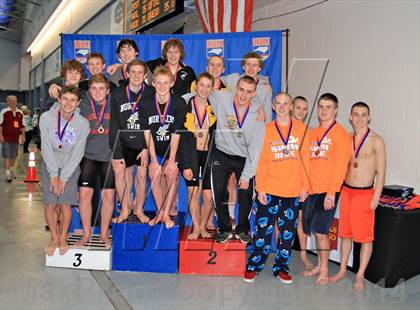 Thumbnail 3 in NCHSAA 3A Swimming Championships photogallery.