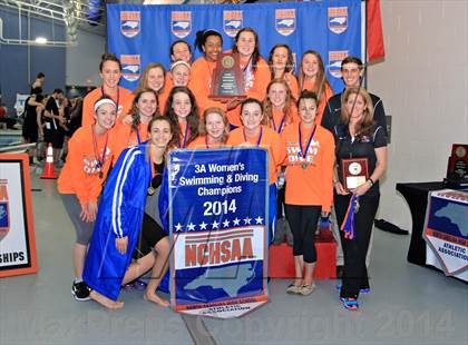 Thumbnail 1 in NCHSAA 3A Swimming Championships photogallery.