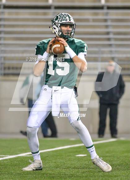 Thumbnail 2 in Canton Central Catholic vs. Coldwater (OHSAA Division V Final) photogallery.