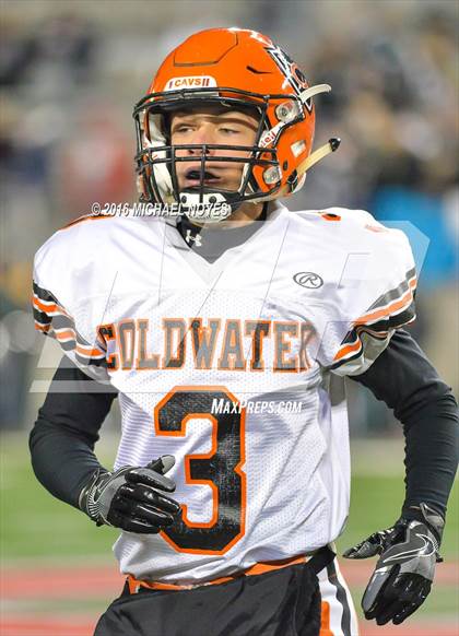 Thumbnail 3 in Canton Central Catholic vs. Coldwater (OHSAA Division V Final) photogallery.